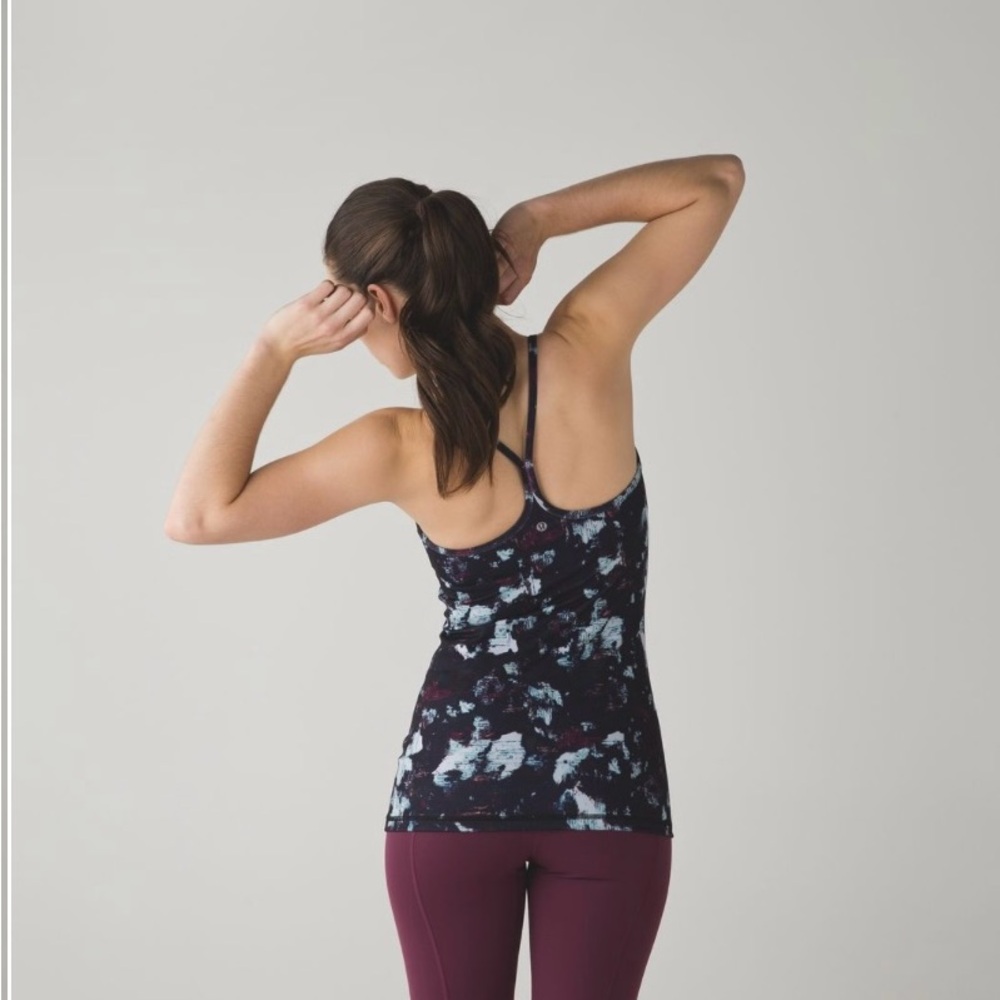 Pre Loved lululemon athletica Black and Blue Power Y Tank